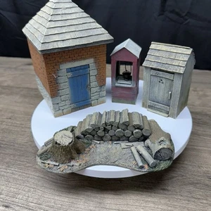 W BRITAINS 17681 ACW VALLEY SERIES SMOKEHOUSE BUILDING WITH WELL + OUTHOUSE 2006 - Picture 1 of 17