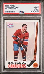1969 Topps Jean Bellevel #10 Oc PSA 9 - Imagen 1 de 2