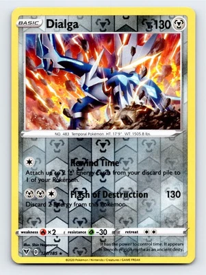 Dialga 121/185 - SWSH04: Vivid Voltage Reverse Holo - Image 1 of 2