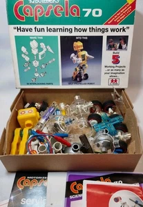 Vintage Capsela Robot IQ Builders Self Propelled Construction Kit - Boxed - Picture 1 of 8