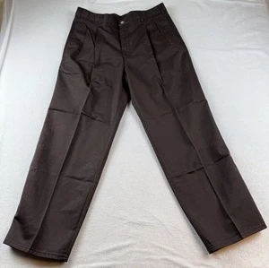 Vintage Dockers By Levi's Pleated Dark Brown Khaki Pants 34 X 30 NWT - Picture 1 of 15