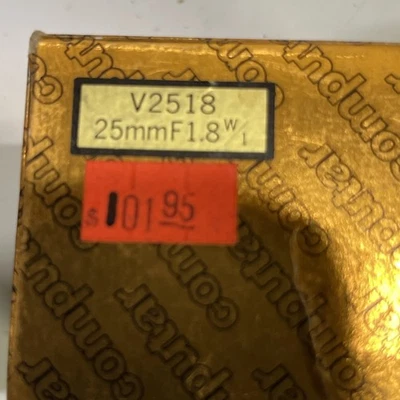 Computar 25MM 1:1.8 TV Lens 1” C Mount Metal Mount 16mm Camera Bolex B&H New - Image 1 of 4