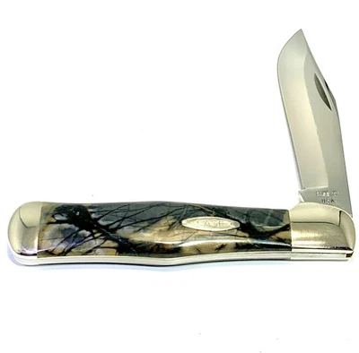 1977 CASE XX C61050SAB LARGE COKE BOTTLE KNIFE CUSTOM PICASSO MARBLE HANDLES - Image 1 of 4