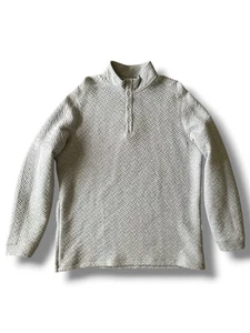 Rhone Weekender Pullover Gray Henley Snap Button Quilted Stretch Mens XL - Picture 1 of 21