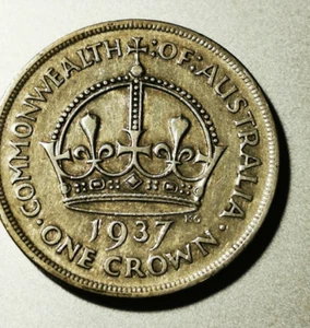 1937 x AUST 99.9% SILVER CROWN - #3 - GREAT VALUE. - Picture 1 of 2