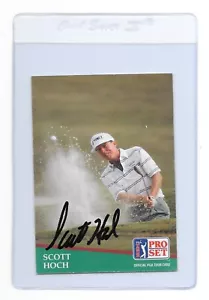 SCOTT HOCH Signed 1991 PRO SET Golf Card #21 PGA Tour Wake Forest University - Picture 1 of 2