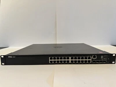 Dell Networking N1524P PoE Switch 24 x 1Gb RJ45 PoE+, 4 x 10GbE SFP+ Ports - Image 1 of 4