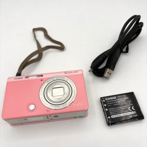 CASIO HIGH SPEED EXILIM EX-ZR70 Pink Digital Camera Selfie Tilt LCD USED - Picture 1 of 7