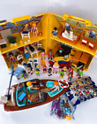 Lot of Playmobil Accessories + Figures Take Along House 5763 + Speedboat 9428