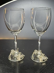 LOT OF 2 Arthur Court Designs Safari Monkey with Wine Glass Cast Aluminum - Picture 1 of 6