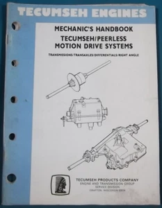 1992 TECUMSEH PEERLESS MOTION DRIVE SYSTEMS MECHANICS HANDBOOK MANUAL 691218 - Picture 1 of 4