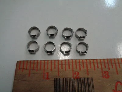 PORSCHE 911 924 924S 944 951 968 964 993 WINDSHIELD WASHER HOSE CLAMPS NEW SET  - Image 1 of 4