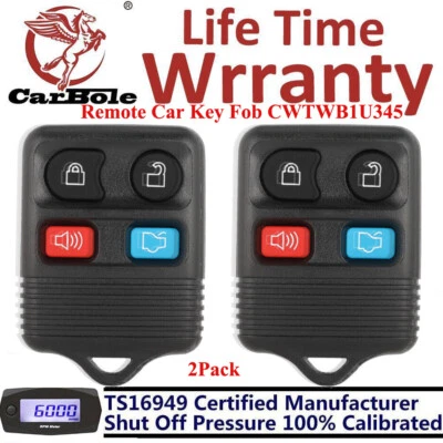 Substituição 2 para 2004 2005 2006 2007 2008 Ford Expedition carro chaveiro controle remoto EUA - Imagem 1 de 4