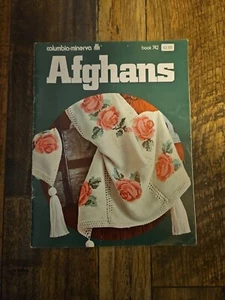 Columbia-Minerva: AFGHANS - Knit, Crochet, Tunisian Book #742 - GUC - 15 Design - Picture 1 of 1
