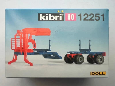 KIBRI 12251 DOLL Long Wood Structure with Trailer  - Ref.  A005 - Photo 1/3