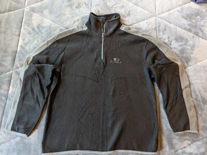 Salt Creek Black & Gray Florida Embroidered Half Zip Fleece Jacket | Size M - Picture 1 of 4