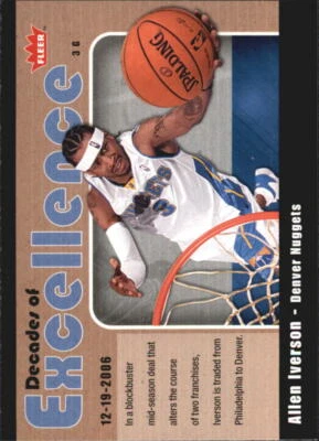 2007-08 Fleer Decades of Excellence #18 Allen Iverson - Image 1 of 2