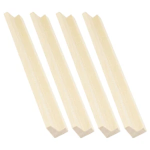 4 Pcs Wooden Letter Ornaments Dominoes Game Holder Rack Desktop Accessory - Picture 1 of 12