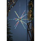 Pre-Lit Starburst Hanging Decoration, 70 LED Multi-Coloured Lights, 51 cm