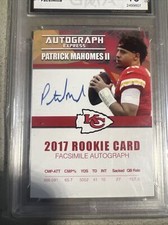 2017 Rookie Card ACEO Custom Patrick Mahomes GMA 10