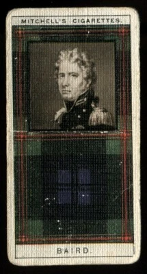 Tobacco Card, Mitchell, CLAN TARTANS, Scotland, 2nd Series, 1927, Baird, #1 - Image 1 of 2