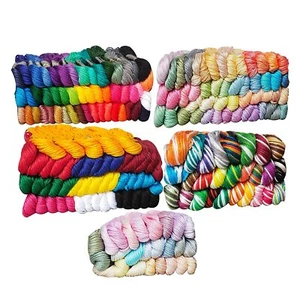 Cotton Embroidery Threads Cross Stitch Floss Skeins For Craft Projects 200 Pcs - Picture 1 of 4