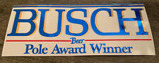 Vintage Nascar Busch Beer Pole Award Winner Sticker New
