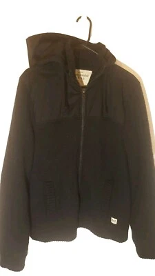 Abercrombie & Fitch Black Sweater Jacket Hoodie Size Medium  - Image 1 of 4