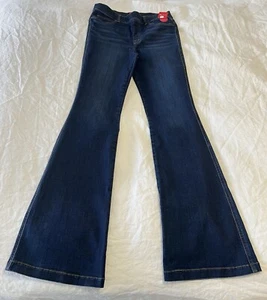 Spanx | Women’s SZ L Tall ( 36” Inseam) Midnight Shade Dark Wash Flare Jeans NWT - Picture 1 of 11