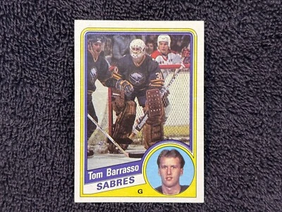 VINTAGE 1984-85 Topps #14 Tom Barrasso ROOKIE Card, Buffalo Sabres, NM BEAUTY! - Image 1 of 2