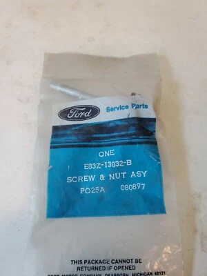 NOS 1988 - 1991 FORD TEMPO MERCURY TOPAZ HEADLIGHT ADJ SCREW & NUT E83Z-13032 - Image 1 of 2