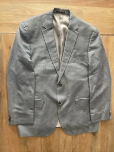 Hugo Boss Silk/Cashmere/Linen Riley Blazer Mens 44R Birdseye Sport Jacket Coat - Picture 1 of 14