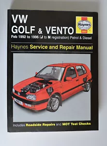 VW Golf & Vento 1992 to 1996 (J-N) Petrol Diesel Haynes Manual VGC BUY THIS ONE! - Picture 1 of 10