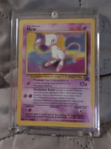 New in Collector Case Pokemon Mew Promo Card & Japanese Mew Card Mint Condition - Picture 1 of 4