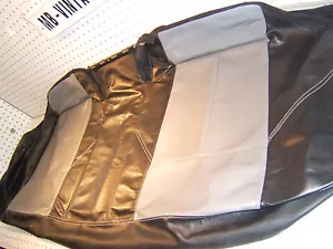 Mercedes 2000 W202 SPORT black / Gray REAR seat leather bottom Genuine 1 Cover - Picture 1 of 19