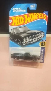 Hot Wheels Fast & Furious Chevy El Camino HW Screen Time #9/10 Black Diecast New - Picture 1 of 2