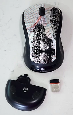 Mouse Logitech M310 Wireless USB 3 Button Standard Optical Black ARCHITECTURAL  - Image 1 of 4