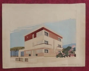 Henri ENJOUVIN (XIX-XX) Architekt DPLG: Villa, Architekturprojekt - Bild 1 von 4