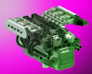 LAMBORGHINI COUNTACH engine / 3D 8 12 18 24 Tamiya Revell Monogram AMT IXO - Picture 1 of 23