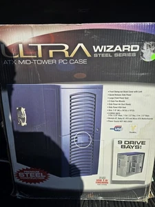 Vintage Ultra Wizard ATX Mid Tower PC Case Steel Series New In Open Box RARE! - Picture 1 of 7