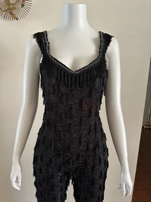 Conjunto de 2 piezas de esmoquin de rodeo con flecos occidentales de la década de 1940 con estrás Foto 1 de 4