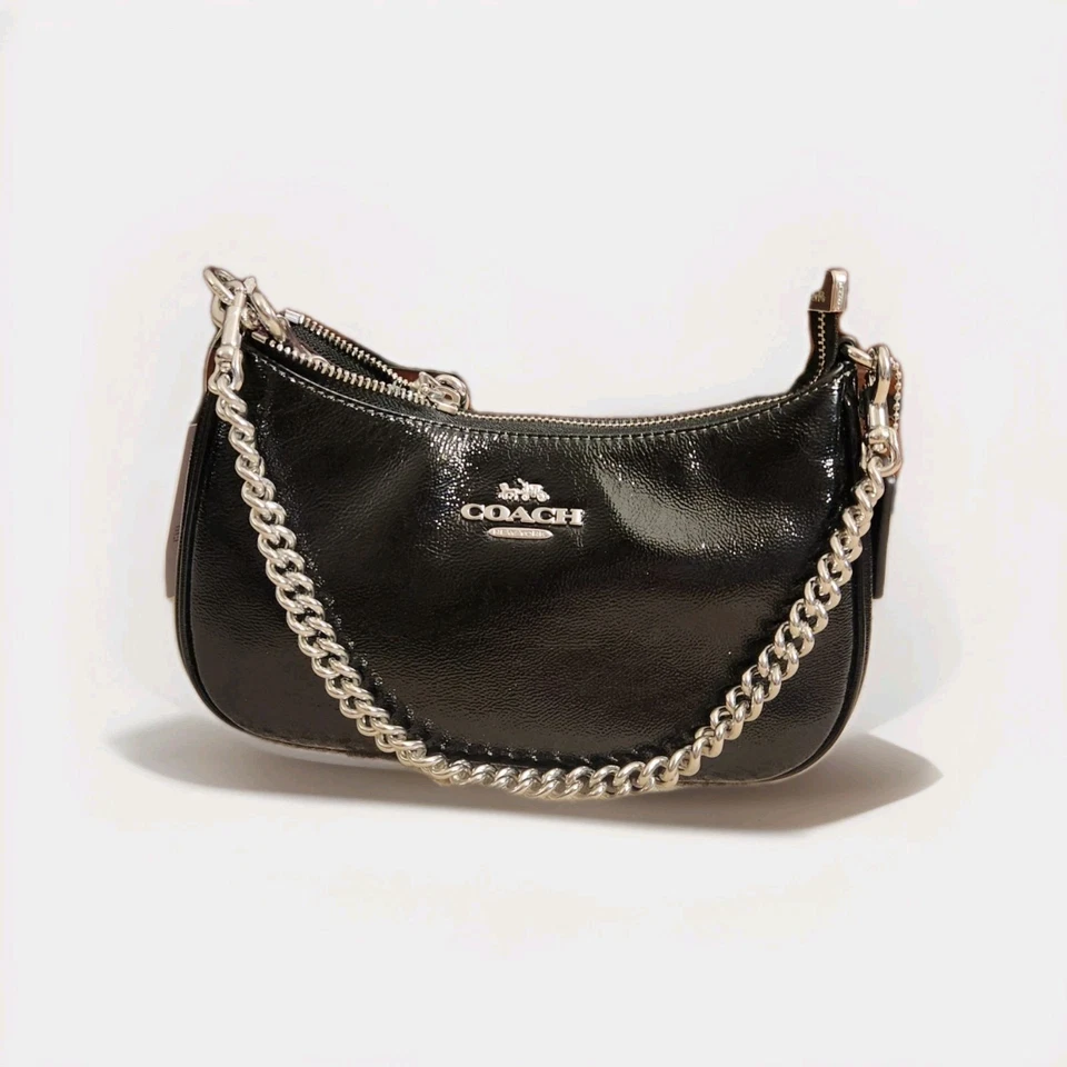 Bolso Bandolera/Hombro Coach Teri en Paja/Dorado/Negro CBI17 NUEVO CON ETIQUETAS Foto 1 de 4