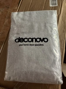 DECONOVO 100% Blackout Curtains 2 panels set, greyish 52 x108inch - Picture 1 of 2