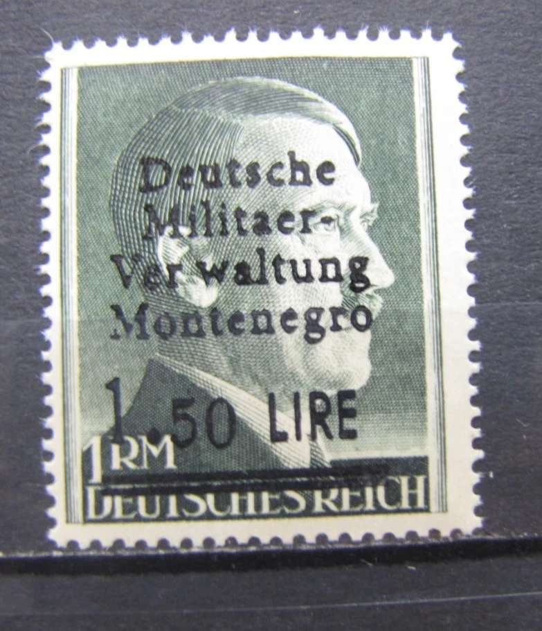 Deutsche Post LOCAL Administración Militar Alemana Montenegro embalaje original 1,50 liras/1 rm Foto 1 de 1