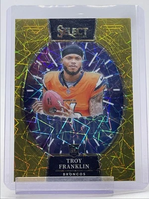 TROY FRANKLIN 2024 SELECT NEON ICONS ROOKIE GOLD PRIZM RC /10 Q0797 - Image 1 of 2