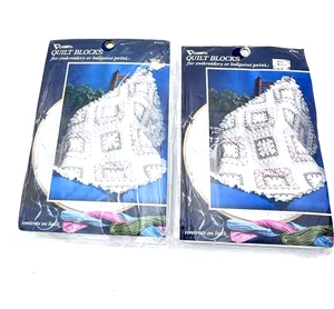 Vogart Quilt Blocks For Embroidery Ballpoint Paint 2 Packages 8742A NOS - Picture 1 of 6