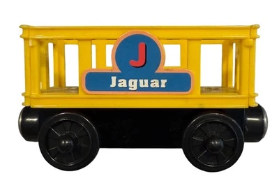 Alpha Zoo Express Jaguar Train Car Yellow Plastic Toy Used - Image 1 of 4