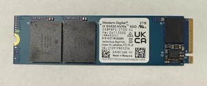 WD SN530 2TB NVMe M.2 2280 PCIe Gen3 x4 SSD Drive SDBPNPZ-2T00-XI 93%+ SSD Life - Afbeelding 1 van 1
