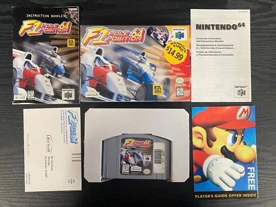 F1 Pole Position 64 Nintendo 64 N64 Complete In Box CIB Great Shape PU - Image 1 of 4