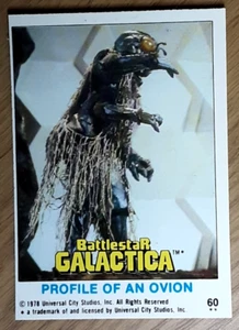 1978 Battlestar Galactica U.K Edition Card 60 PROFILE OF AN OVION - Picture 1 of 3